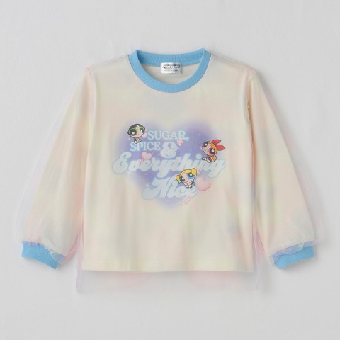 キッズ　長袖Ｔシャツ（100～120cm・パワーパフガールズ）