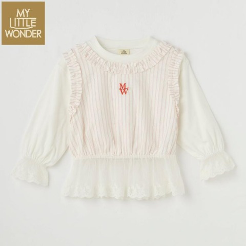 キッズ　プルオーバー（100～120cm・MY LITTLE WONDER） レッド 201