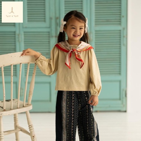 キッズ　長袖Ｔシャツ（100～120cm・tete a tete）