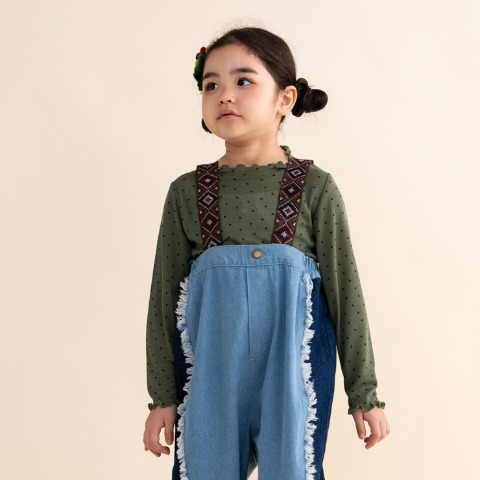 キッズ　長袖Tシャツ（100～120cm・&mignon）