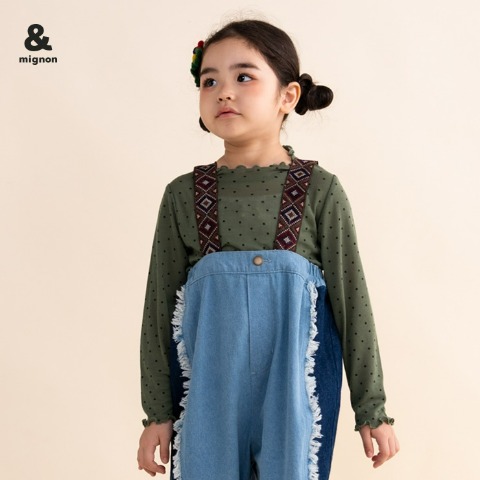 キッズ　長袖Tシャツ（100～120cm・&mignon）