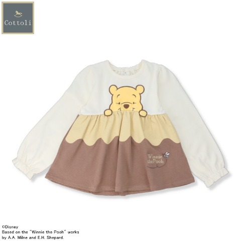 キッズ　長袖チュニック （100～120cm・Cottoli/Disney）