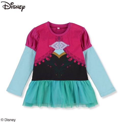 キッズ　肩開き長袖Ｔシャツ（100cm～120cm・DISNEY/ユニバーサルデザイン）