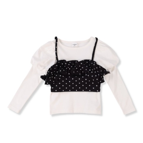 キッズ　キャミソール+Tシャツ （100～120cm・mirror bae.）