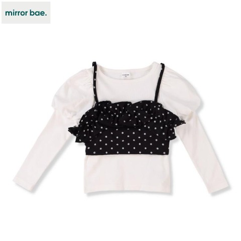 キッズ　キャミソール+Tシャツ （100～120cm・mirror bae.）