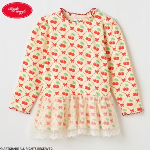 キッズ　長袖Tシャツ（100～120cm・wiggle wiggle）