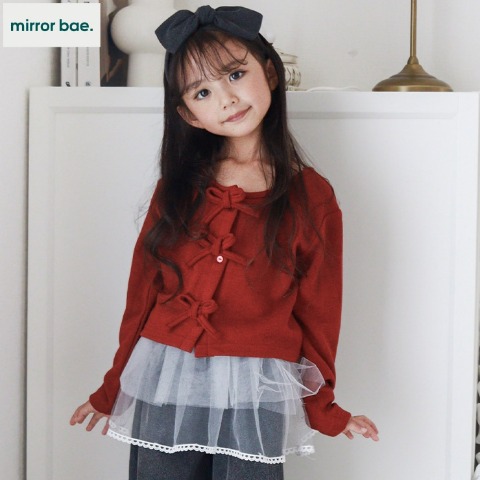 キッズ　カーディガン+キャミソール（100～120cm・mirror bae.）