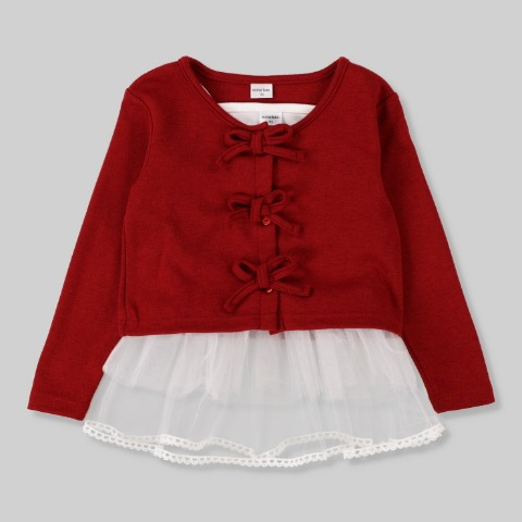 キッズ　カーディガン+キャミソール（100～120cm・mirror bae.）