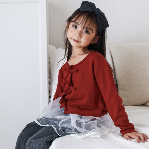 キッズ　カーディガン+キャミソール（100～120cm・mirror bae.）