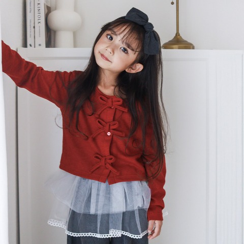 キッズ　カーディガン+キャミソール（100～120cm・mirror bae.）