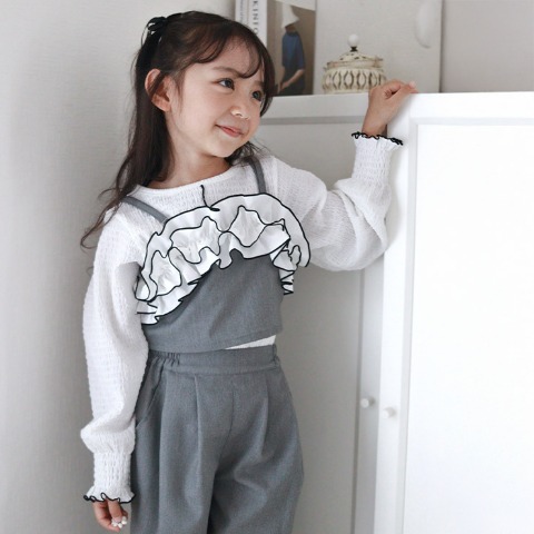 キッズ　Tシャツ+キャミソール （100～120cm・mirror bae.）