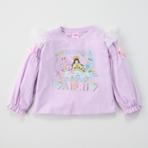 キッズ　長袖Tシャツ（100～120cm・ひみつのアイプリ）