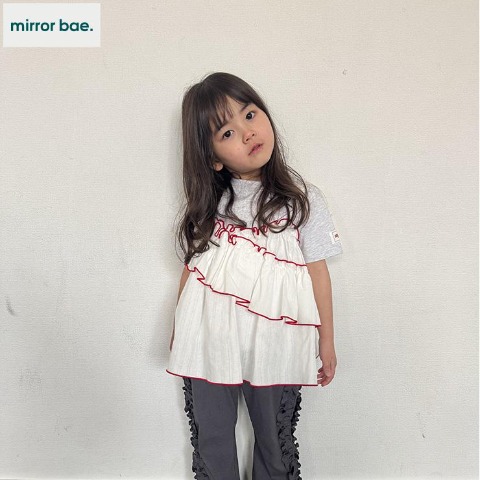 キッズ キャミソール+Tシャツセット(100～120cm・mirror bae