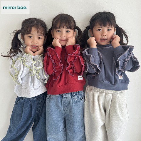 キッズ　プルオーバー(100～120cm･mirror bae.) レッド 201