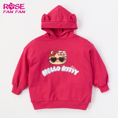 キッズ　パーカ（100～120cm・ROSE FAN FAN）