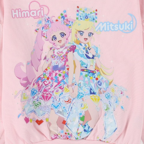 キッズ　長袖プルオーバー（100～120cm・ひみつのアイプリ）