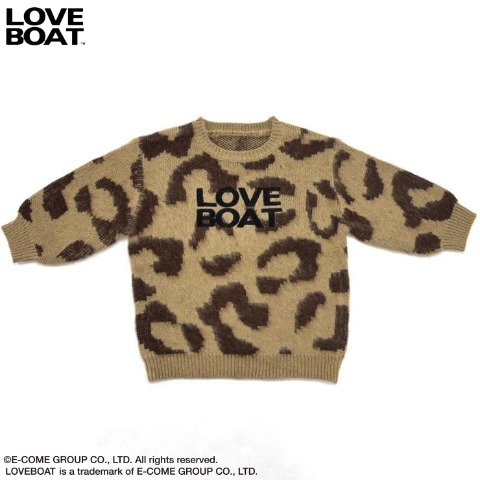 キッズ　総柄ニット (100～120cm・LOVEBOAT）