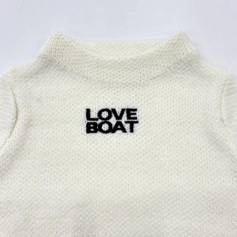 キッズ　アームウォーマー付きニット (100～120cm・LOVEBOAT）