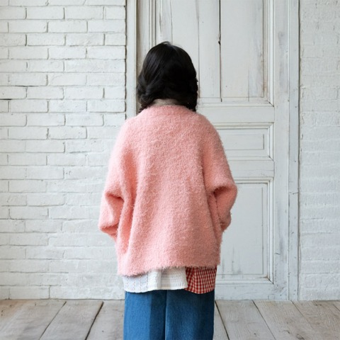 キッズ　ニットカーディガン（100～120cm・moimoi）