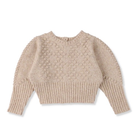 キッズ　ニットプルオーバー（100～120cm・youpiloulou）