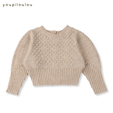 キッズ　ニットプルオーバー（100～120cm・youpiloulou）