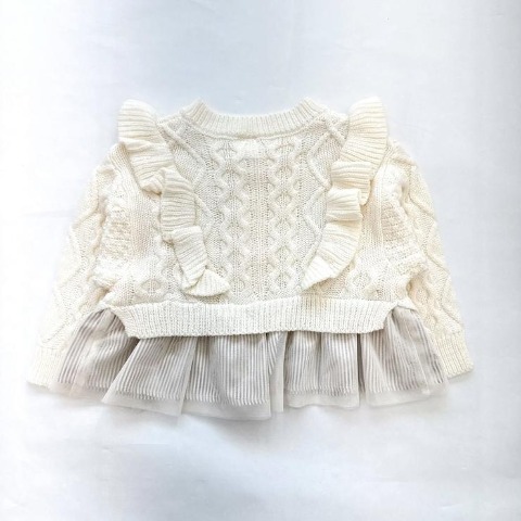 キッズ　ニットプルオーバー（100～120cm・JUMELLE）