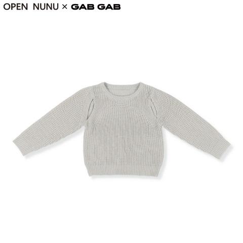 キッズ　スリット入りセーター（100～120cm・OPEN NUNU×GAB GAB）