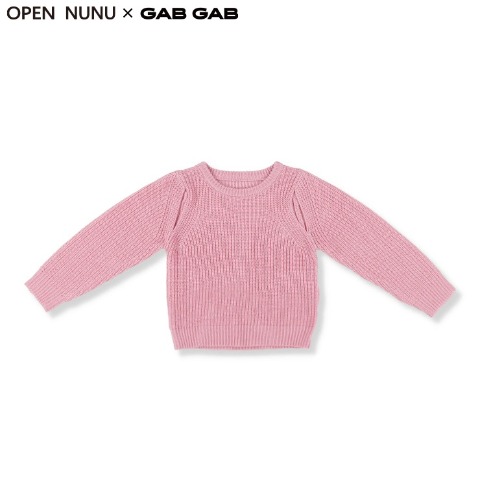 キッズ　スリット入りセーター（100～120cm・OPEN NUNU×GAB GAB）
