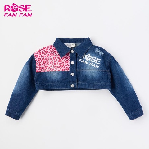 キッズ　ジャケット（100～120cm・ROSE FAN FAN）