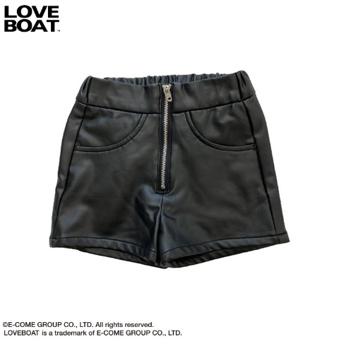キッズ　合皮ショートパンツ (100～120cm・LOVEBOAT）