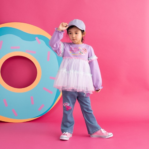 キッズ　ロングパンツ（100～120㎝・Polly Pocket）