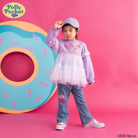 キッズ　ロングパンツ（100～120㎝・Polly Pocket）