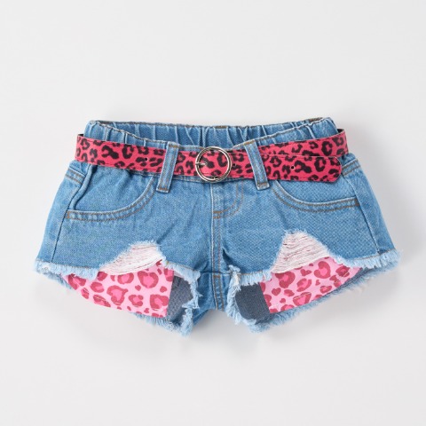 キッズ　ショートパンツ（100～120cm・ROSE FAN FAN）