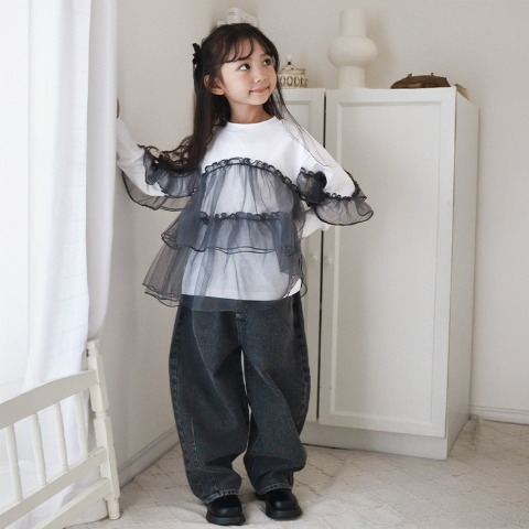 キッズ　ロングパンツ （100～120cm・mirror bae.）