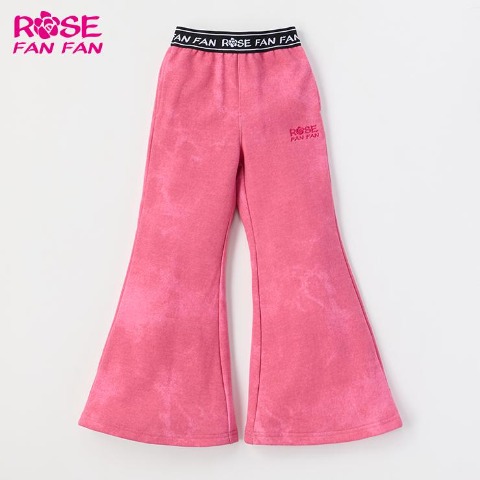 キッズ　ロングパンツ（100～120cm・ROSE FAN FAN）