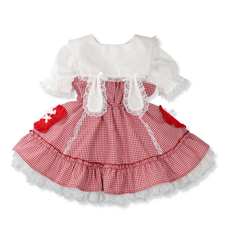 キッズ ワンピース+ブラウス+パニエ3点セット （100～120cm・Switch me