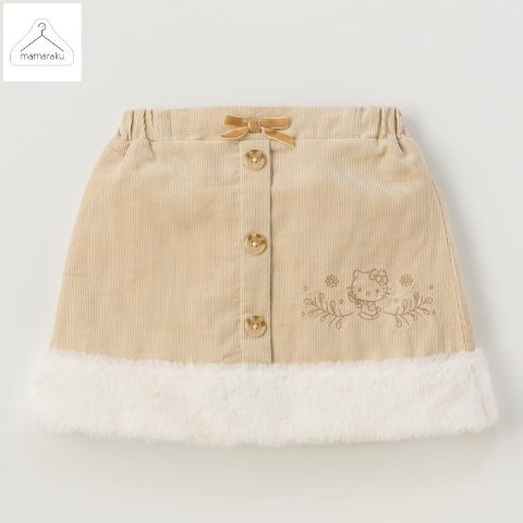 キッズ　スカート（100～120cm・mamaraku/サンリオキャラクターズ）