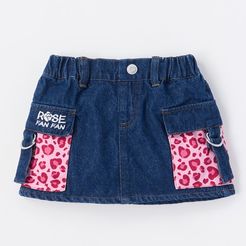 キッズ　スカート（100～120cm・ROSE FAN FAN）