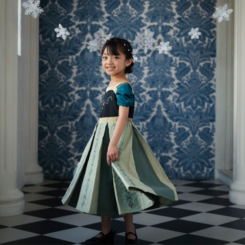 キッズ　ドレス （100～120cm・Cottoli/Disney）