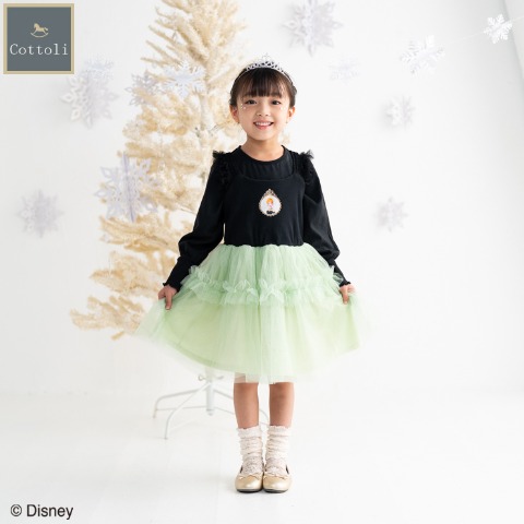 キッズ　ワンピース（100～120cm・Cottoli/Disney）