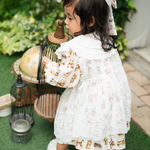 キッズ　ワンピース（100～120cm・Cottoli/yukiemon）