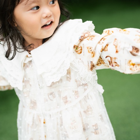 キッズ　ワンピース（100～120cm・Cottoli/yukiemon）