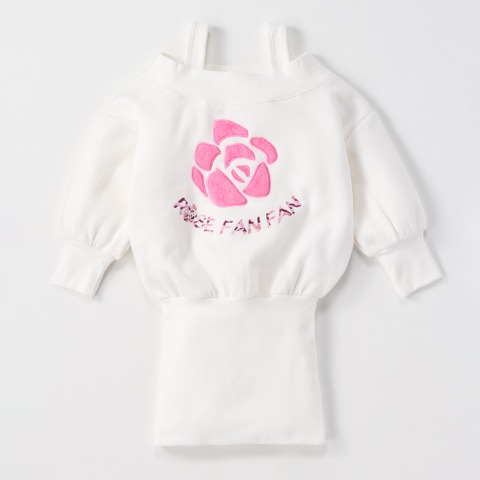 キッズ　ワンピース（100～120cm・ROSE FAN FAN）