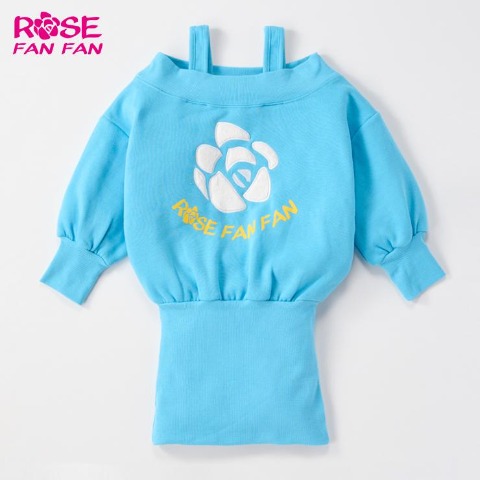 キッズ　ワンピース（100～120cm・ROSE FAN FAN）