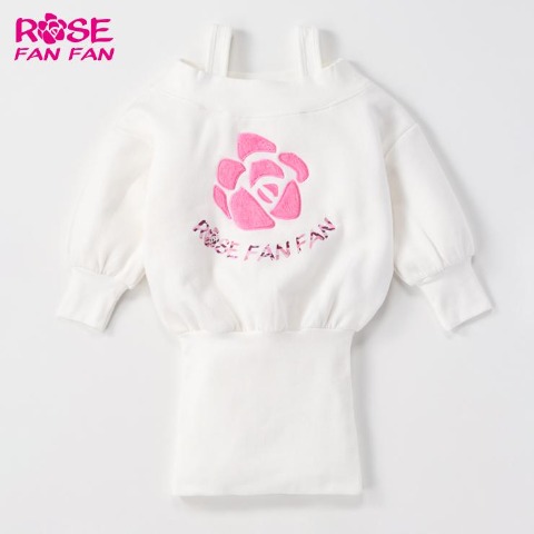 キッズ　ワンピース（100～120cm・ROSE FAN FAN）