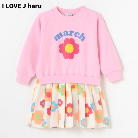 キッズ　ワンピース（100～120cm・I LOVE J haru）