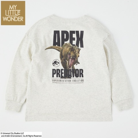 ジュニア　長袖Tシャツ（130cm・MY LITTLE WONDER/ジュラシック）