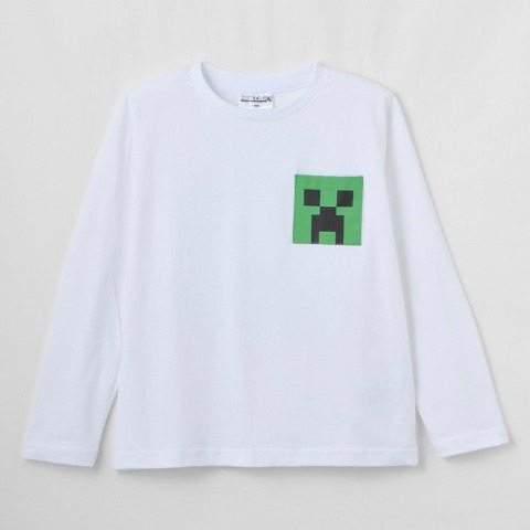 ジュニア　長袖Tシャツ（130～150cm・マインクラフト）