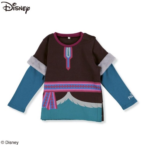ジュニア　前開き長袖Ｔシャツ（130・140cm・DISNEY/ユニバーサルデザイン）