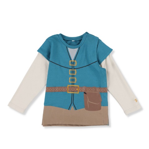 ジュニア　前開き長袖Ｔシャツ（130・140cm・DISNEY/ユニバーサルデザイン）